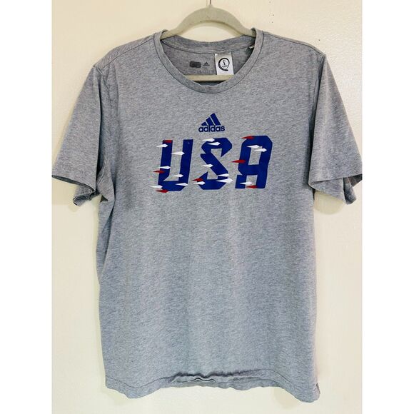 adidas Other - Adidas FIFA World Cup 2022 Men's Size L Marled Gray Short Sleeve Soccer Tee